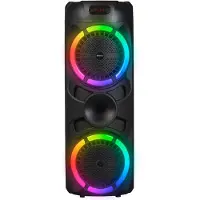 Denver Bluetooth Lautsprecher Party Box - Disco Lichter - Party Box - Inkl. Drahtloses Mikrofon & Fernbedienung - BPS459