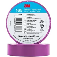 3M Temflex Vinyl-Isolierband 165, 19 mm x 20 m