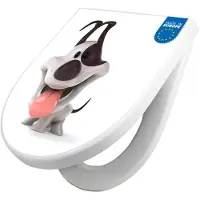 Banjado WC Sitz mit Absenkautomatik D Form Motiv Comic-Hund [TDW3 10245]