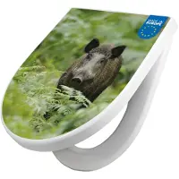Banjado WC Sitz mit Absenkautomatik D Form Motiv Wildschwein [TDW3 10495]