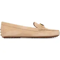Ralph Lauren für Damen. 802821629035 Barnsbury Beige Wildleder-Slipper (41), Wohnung, Keine, Lässig