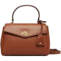 Ralph Lauren für Damen. 431P15611001 Kleine Farrah-Tasche aus braunem Nappaleder (OSFA), Lässig, Klassisch