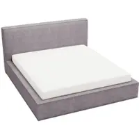 GRAINGOLD Polsterbett 200x200 Monaco - Doppelbett mit Bettkasten, Samtstoff & Lattenrost - Schöne Schlafzimmerbett - Grau (Komodo 7384)