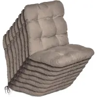 Beautissu 8er Set Niedriglehner Auflagen Set Flair NL, 100x50x8cm, Taupe