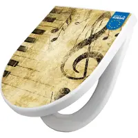 Banjado WC Sitz mit Absenkautomatik D Form Motiv Music [TDW3 10160]