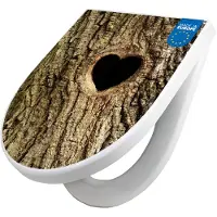 Banjado WC Sitz mit Absenkautomatik D Form Motiv Baumherz [TDW3 11422]