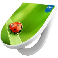 Banjado WC Sitz mit Absenkautomatik D Form Motiv Marienkäfer [TDW3 10047]