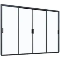 Weide Slim Frame Schiebepaneel Glas anthrazit für Pergola
