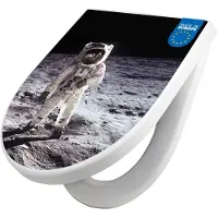 Banjado WC Sitz mit Absenkautomatik D Form Motiv Astronaut [TDW3 10453]