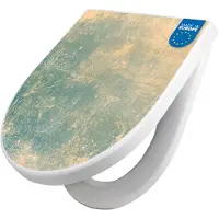 Banjado WC Sitz mit Absenkautomatik D Form Motiv Patina Grün [TDW3 11484]