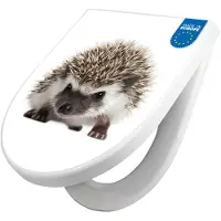 Banjado WC Sitz mit Absenkautomatik D Form Motiv Igel [TDW3 10202]