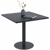 CLP Bistrotisch Freida 70x70 cm quadratisch platzsparend modern für 2 bis 4 Personen schwarz