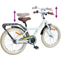 vidaXL Kinderfahrrad 20 Zoll für 6-11 Jahre alt Weiß