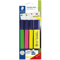 Staedtler Textsurfer classic 364, 4 Stück(e), Grün, Pink, Weiß, Meißel, Grün, Weiß, Pink, Polypropylen (PP), 1 mm
