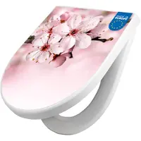 Banjado WC Sitz mit Absenkautomatik D Form Motiv Japanische Kirsche [TDW3 12309]