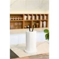 Vialli Design Küchenrollenhalter in Weiß/ Schwarz - (H)36 x Ø 15,5 cm - onesize