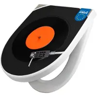 Banjado WC Sitz mit Absenkautomatik D Form Motiv Plattenspieler [TDW3 10269]