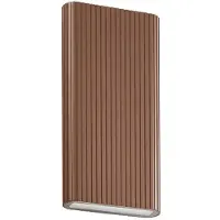 LUCANDE Außenwandleuchte Raija , braun / rost, Aluminium, Modern, Wandleuchte außen