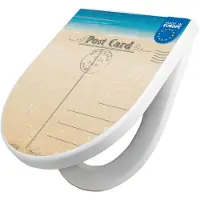 Banjado WC Sitz mit Absenkautomatik D Form Motiv Postkarte [TDW3 10316]