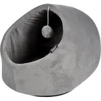 Dynamic24 Haustier Katzen Nest Haus Bett Katzenhöhle Höhle Spielhöhle Schlafhöhle Ball