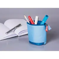 Brunnen Etui und Stiftkeköcher blau Packung mit 4 Stück