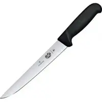 Victorinox Tranchiermesser Fibrox 5.5503.20BK, 20 cm Edelstahlklinge mit glattem Schliff und Kunststoffgriff