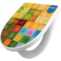 Banjado WC Sitz mit Absenkautomatik D Form Motiv Farbkasten 2 [TDW3 11563]
