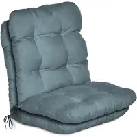 Beautissu 2er Set Niedriglehner Auflagen Set Flair NL, 100x50x8cm, Taubenblau