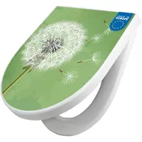 Banjado WC Sitz mit Absenkautomatik D Form Motiv Pusteblume 3 [TDW3 10804]