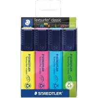 Staedtler Textsurfer classic 364, 4 Stück(e), Blau, Grün, Pink, Gelb, Meißel, Grün, Blau, Gelb, Pink, Polypropylen (PP), 5 mm