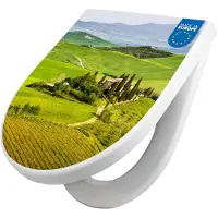 Banjado WC Sitz mit Absenkautomatik D Form Motiv Toskana [TDW3 12316]