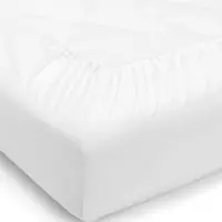 Letti Bettlaken mit Gummizug 150x200 Weiß aus Baumwollsatin – 100 % Baumwolle, mercerisiert, glänzend & atmungsaktiv
