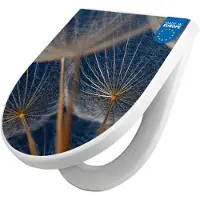 Banjado WC Sitz mit Absenkautomatik D Form Motiv Verblüht [TDW3 12783]