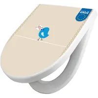 Banjado WC Sitz mit Absenkautomatik D Form Motiv Liebesbrief [TDW3 10345]