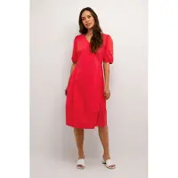 Culture Kleid in lässigem Schnitt Feuerrot red