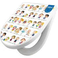 Banjado WC Sitz mit Absenkautomatik D Form Motiv Kinder [TDW3 10882]