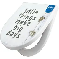 Banjado WC Sitz mit Absenkautomatik D Form Motiv Little Things [TDW3 12708]