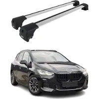 Omtec Dachträger Grundtäger für BMW 2er Active Tourer U06 2021-2026 Alu Silber 2 tlg