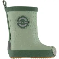 Mikk-Line Barefoot Dragon Gummistiefel, Green Milieu, 25, Kindergummistiefel, Kinderstiefel, Gummistiefel kinder, Kids