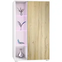 Vladon VITRINE Davos Eiche Natur