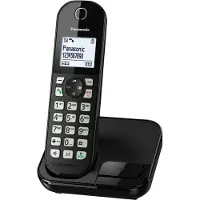 Panasonic KX-TGC450GB, DECT-Telefon, Kabelloses Mobilteil, Freisprecheinrichtung, 50 Eintragungen, Anrufer-Identifikation, Schwarz
