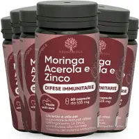 RedMoringa Immunabwehr Acerola, Zink & Bio Moringa 360 Kapseln 6 St