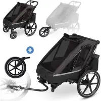 ABC Design 3in1 Fahrradanhänger & Kinderwagen Tour