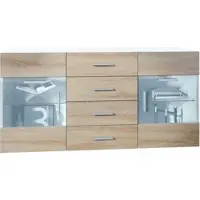 Vladon SIDEBOARD Carlos Eiche sägerau