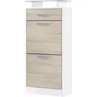 Vladon SCHUHSCHRANK Loret Front in Eiche sägerau