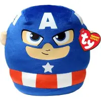 TY Marvel Captain America - Squishy Beanie - Plüschkissen 20 cm