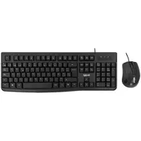 Iggual CMK-business 2, Volle Größe (100%), Kabelgebunden, USB, QWERTY, Schwarz, Maus enthalten