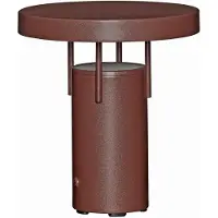 Hubsch BringMe Mini LED-Akku-Tischlampe, burgunder, 20 cm - HÜBSCH , BringMe Mini, dimmbar, Rot, für Terrasse, Metall, Modern