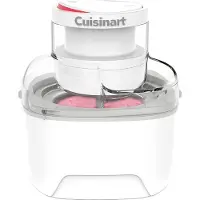 Cuisinart Solo Scoops, Traditionelle Eismaschine, 0,475 l, 1 Becken, Grau, Transparent, Weiß, 25 min, Tasten