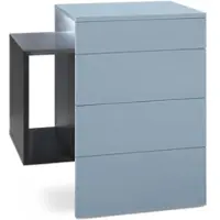 Vladon NACHTTISCH Queens Front in Denim matt